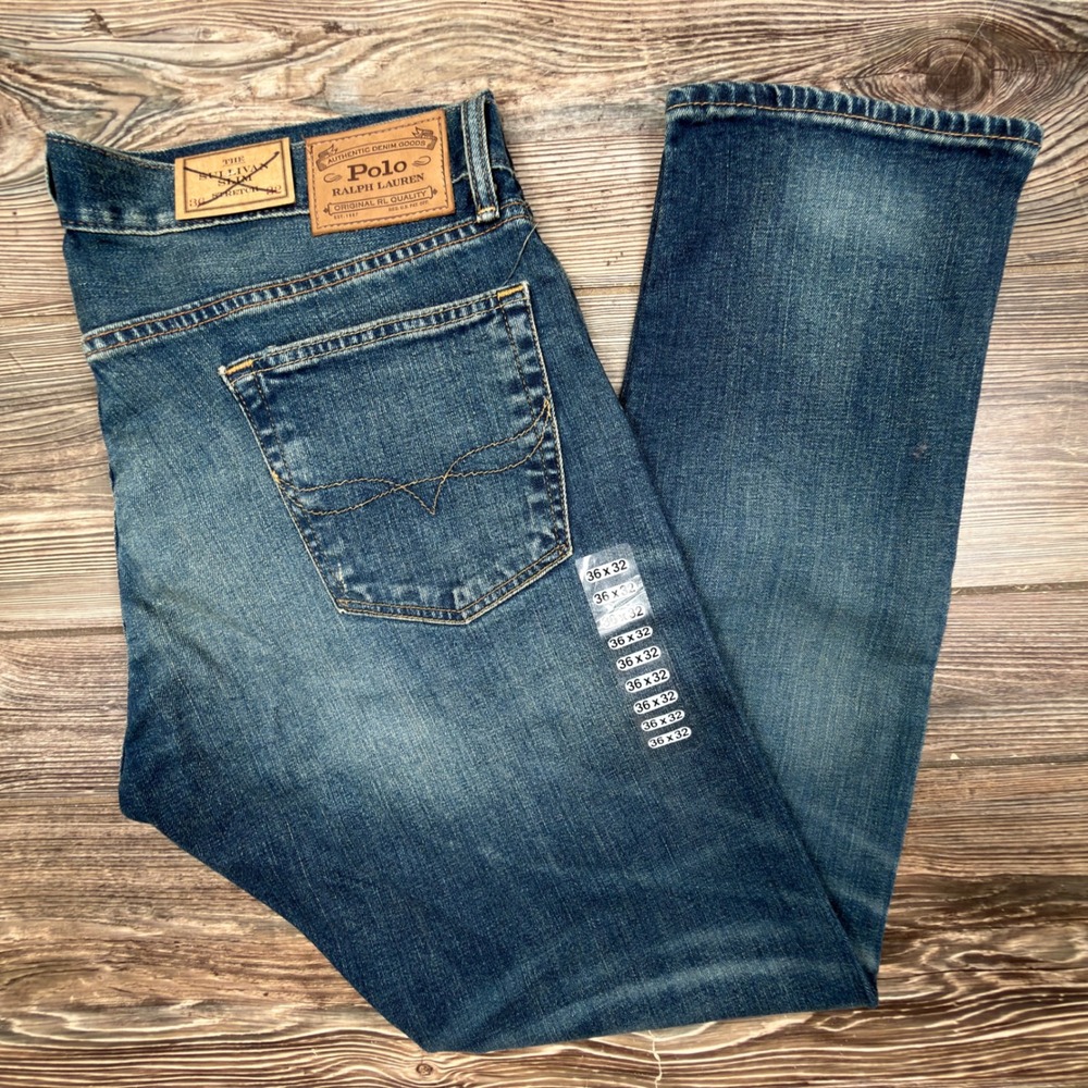 Polo Ralph Lauren Mens 36x32 Sullivan Slim Jeans Blue Stretch NEW